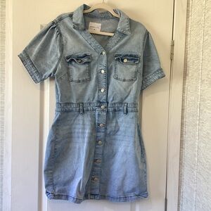 Celebrity Pink Light Wash Denim womens Dress size XL EUC